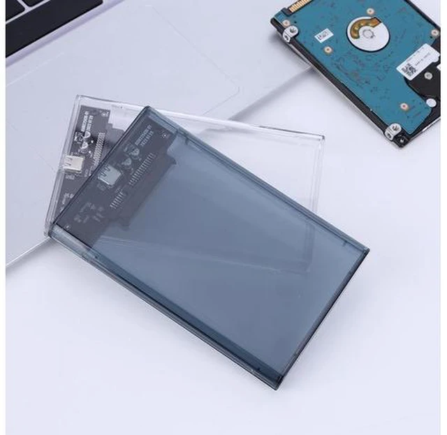 Alt view image 2 of 6 - 2.5inch Hard Drive Enclosure SATA To USB3.1 8TB External Hard Drive Enclosure USB3.0 To Type-C Transparent for Notebook Computer(Transparent)