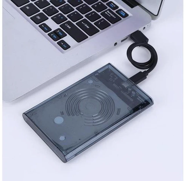 Alt view image 3 of 6 - 2.5inch Hard Drive Enclosure SATA To USB3.1 8TB External Hard Drive Enclosure USB3.0 To Type-C Transparent for Notebook Computer(Transparent)