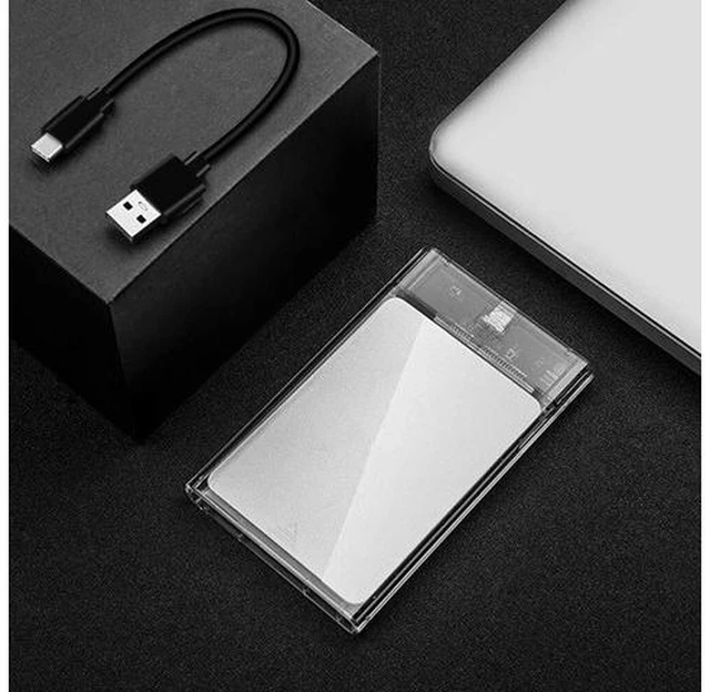 Alt view image 5 of 6 - 2.5inch Hard Drive Enclosure SATA To USB3.1 8TB External Hard Drive Enclosure USB3.0 To Type-C Transparent for Notebook Computer(Transparent)