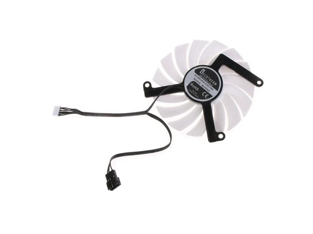 Alt view image 3 of 6 - 86mm Cooler Fan 4Pin 12V 0.35A CF-12910S VGA Fan Graphics Card Fan for AX GAMING/AX RTX3080ti 3080 LHR X3W Cooler(Long Line)