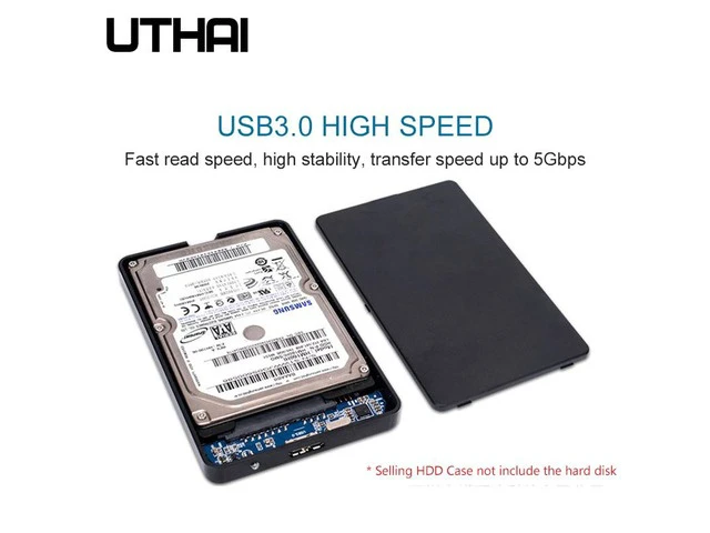 Alt view image 5 of 6 - T22 2.5 "SATA Ke USB3.0 HDD Kandang Casing Hard Drive Seluler untuk SSD Kotak HDD Penyimpanan Eksternal dengan Kabel USB3.0/2.0 ABS(T48-USB-3.0)