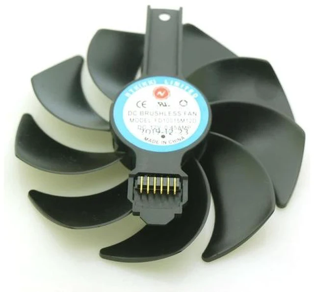 Main image of FD10015M12D 95mm DC12V 0.45AMP 6Pin VGA Fan For Sapphire-RX 5700XT RX5700 RX5600XT RX5500XT Graphics Card Cooling Fan