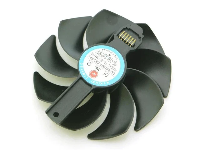 Alt view image 2 of 2 - FD10015M12D 95mm DC12V 0.45AMP 6Pin VGA Fan For Sapphire-RX 5700XT RX5700 RX5600XT RX5500XT Graphics Card Cooling Fan