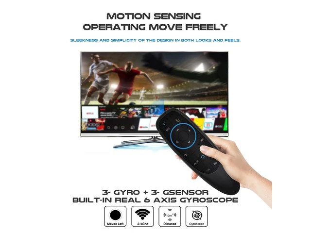 Alt view image 3 of 6 - G10BTS Air Mouse Bluetooth 5.0 IR Learning Gyroscope Wireless Remote Control for Android TV Box X96