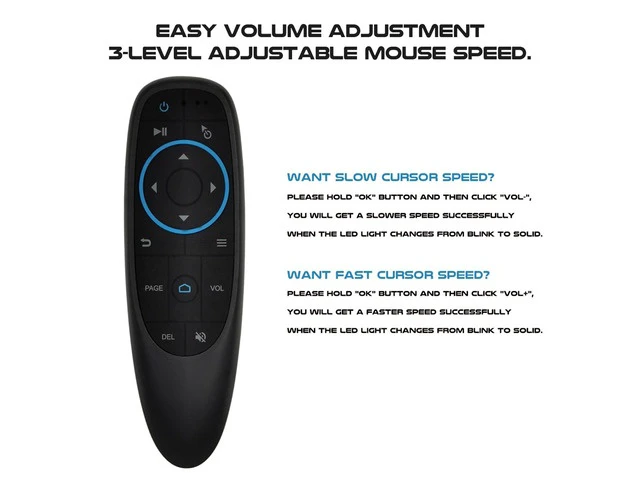 Alt view image 5 of 6 - G10BTS Air Mouse Bluetooth 5.0 IR Learning Gyroscope Wireless Remote Control for Android TV Box X96