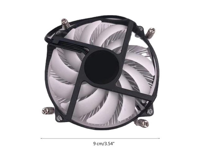 Alt view image 6 of 6 - Ultra-Thin 3-Pin CPU Fan CPU Cooler Copper Core Air Cooler for 1155,1150 CPU Radiators Hydraulic Bearing Fan 90mm