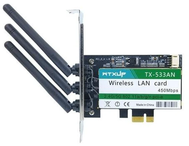 Main image of TX-533AN 633ANHMW Dual Band 450Mbps Wireless Card PCI-E Card 802.11N Dropship(N900)