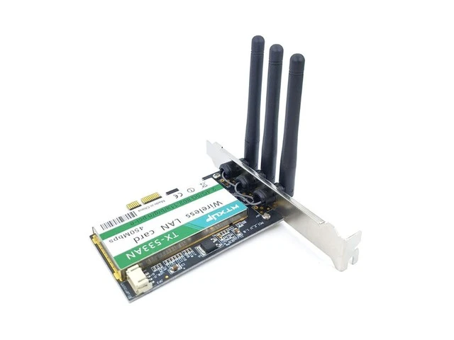 Alt view image 3 of 6 - TX-533AN 633ANHMW Dual Band 450Mbps Wireless Card PCI-E Card 802.11N Dropship(N900)