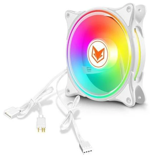 Main image of 120mm ARGB Computer Case Fan 5V 3PIN PWM LED Cooling Fans Desktop PC Case Computer Chassis Heatsink Fan Accessories (White)