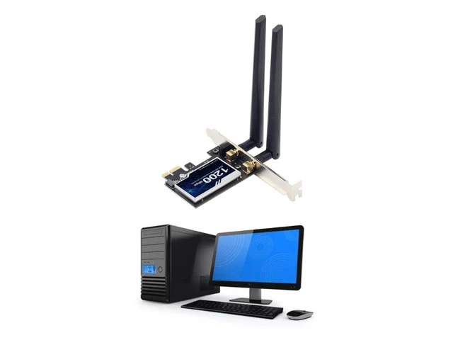 Alt view image 2 of 6 - PCI-E WiFi Card BT4.0 Wireless Card PCE-AC1200 802.11ac Dual-Band 1200M Dropship
