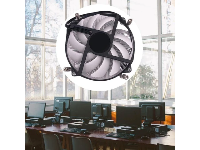 Alt view image 3 of 6 - Ultra-Thin 3-Pin CPU Fan CPU Cooler Copper Core Air Cooler for 1155,1150 CPU Radiators Hydraulic Bearing Fan 90mm