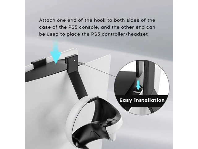 Alt view image 2 of 6 - VR Controllers Mount Charge Cord for ps5 VR2 Controller Stable & Safe Mount Holder Charge Cable Wire Storage Rack Holder
