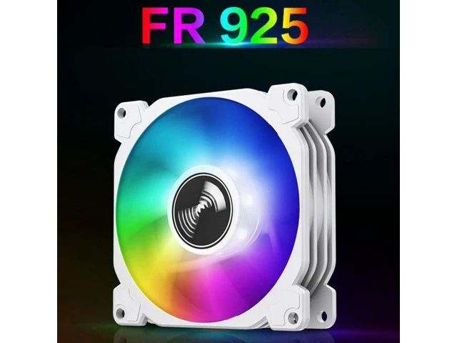 Alt view image 2 of 6 - FR-925 Desktop Host Computer Chassis Fan 92mm RGB LED Aperture Mute Cooling Radiator Hydraulic Bearing DC12V 0.08A 2300R