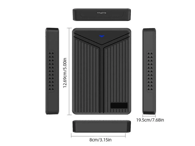 Alt view image 6 of 6 - 2.5 Inch SATA HDD Enclosure 5Gbps Hard Drive Enclosure USB3.0 3.1 Interface Up To 6TB with Data Cable for Windows/Mac OS/Linux(USB3.0)