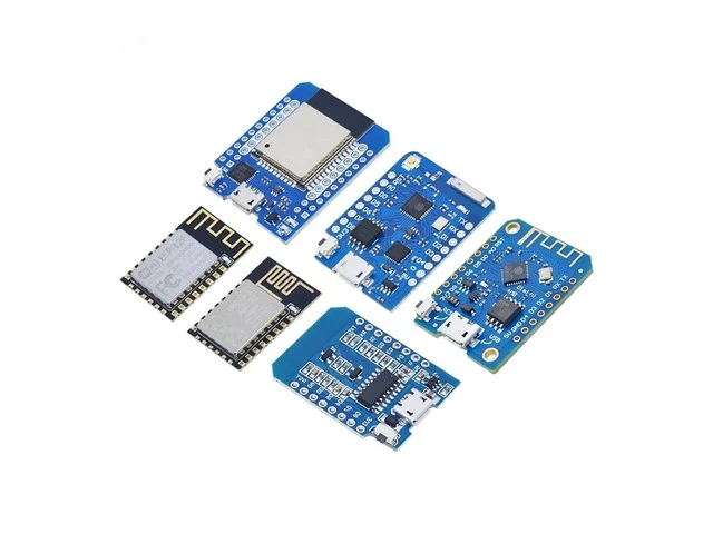 Alt view image 2 of 6 - WiFi development board, 3.3V Nodemcu Lua IoT board with pins, ESP8266, ESP-12, CH340G, CH340, V2, USB, WEMOS D1, Mini Pro(D1 MINI ESP32)