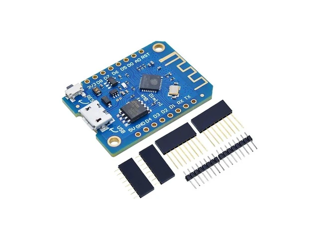Alt view image 5 of 6 - WiFi development board, 3.3V Nodemcu Lua IoT board with pins, ESP8266, ESP-12, CH340G, CH340, V2, USB, WEMOS D1, Mini Pro(D1 MINI ESP32)