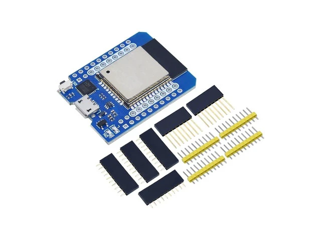 Alt view image 6 of 6 - WiFi development board, 3.3V Nodemcu Lua IoT board with pins, ESP8266, ESP-12, CH340G, CH340, V2, USB, WEMOS D1, Mini Pro(D1 MINI ESP32)