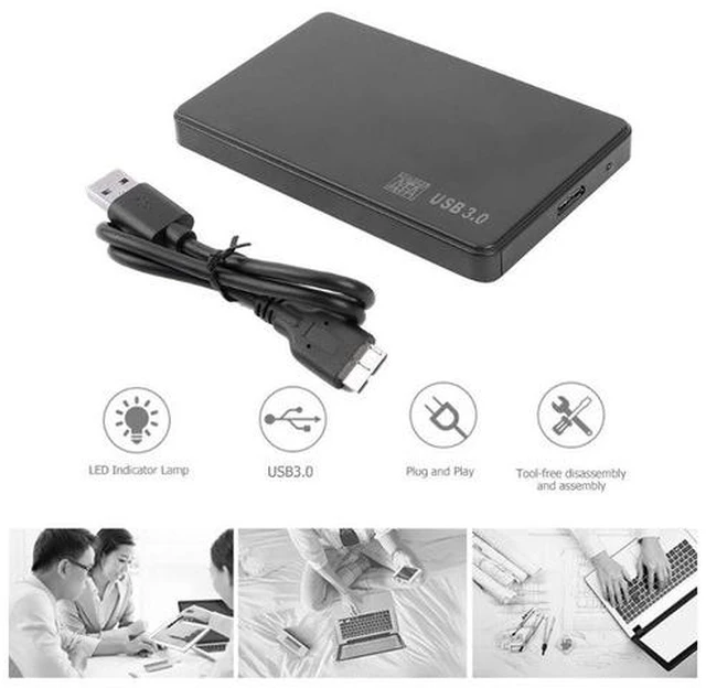 Alt view image 5 of 6 - 2.5 inch HDD SSD Case Sata to USB 2.0 Adapter Free 5 6 Gbps Box Hard Drive Enclosure Support 2TB HDD Disk For WIndows Mac OS(USB 2.0 SSD Case 2)