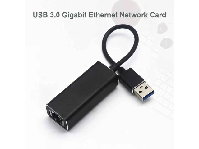 Alt view image 5 of 6 - USB Ethernet USB 3.0 to RJ45 10/100/1000Mbps Ethernet Adapter with indicator Gigabit Network Card USB Lan For Macbook Windows(Silver)