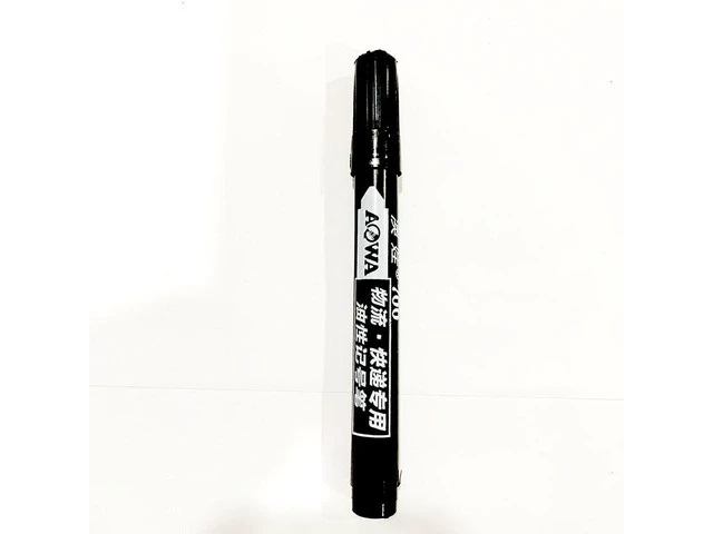 Alt view image 2 of 6 - 5/10 pcs Permanent Paint Marker Pen Oily Waterproof Black Pen for Tyre Markers Quick Drying Signature Pen Stationery Supplies(black 10pcs)