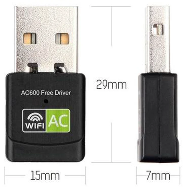Alt view image 5 of 5 - Free Driver USB Wifi Adapter 600Mbps Wifi Adapter 5Ghz Antenna USB2.0 Ethernet PC Wi-Fi Adapter Lan Wifi Dongle AC Wifi Receiver