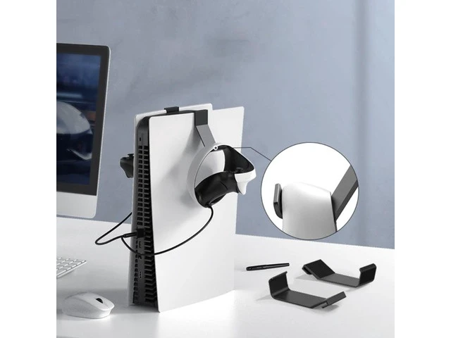 Alt view image 4 of 6 - VR Controllers Mount Charge Cord for ps5 VR2 Controller Stable & Safe Mount Holder Charge Cable Wire Storage Rack Holder