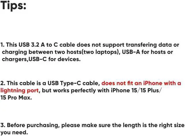 Alt view image 4 of 7 - CableCreation 2-Pack USB C to USB A Cable 3.3FT, USB C to USB 3.2 Gen2 10Gbps USB A to C Data Cable, Android Auto USB C Cable 3A for USB C External SSD MacBook Pro iPad, iPhone 16/15, Pixel, 1.0m Gray