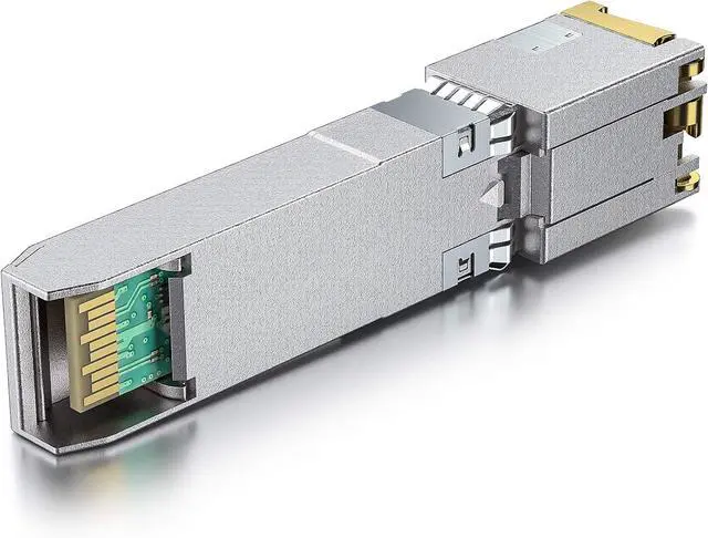 Alt view image 6 of 7 - H!Fiber 10Gb SFP+ to RJ45 Module, 10Gbase-T Ethernet SFP+ Copper Transceiver for Juniper Networks EX-SFP-10GE-T, MikroTik, Ubiquiti, Unifi, Netgear, QNAP, D-Link and More, Cat6a/Cat7,30m (98ft)