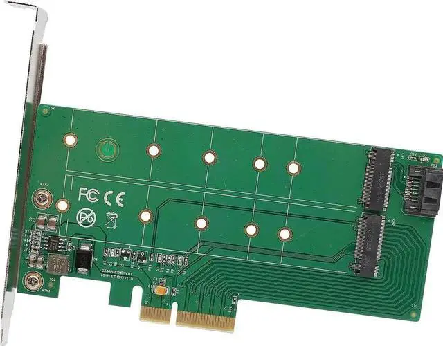 Main image of M.2 M-Key SSD PCI-Express 2.0 x4 Adapter or M.2 B-Key SSD to SATA Interface Adapter Card