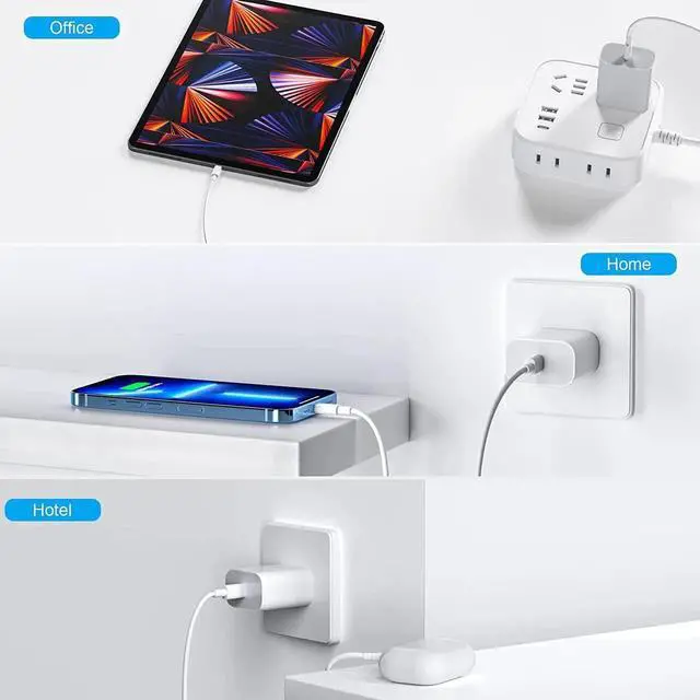 Alt view image 7 of 7 - USBC Charger Block for iPhone 16 Charging Plug,MFI Certified Fast USB C Wall Cube 2Pack Power Adapter for iPhone 15/16 Pro/Plus/Pro Max/14/13/12/11,for iPad Air/Mini USB-C Charge Brick Box