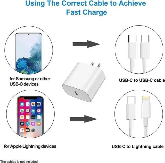 Alt view image 4 of 7 - USBC Charger Block for iPhone 16 Charging Plug,MFI Certified Fast USB C Wall Cube 2Pack Power Adapter for iPhone 15/16 Pro/Plus/Pro Max/14/13/12/11,for iPad Air/Mini USB-C Charge Brick Box