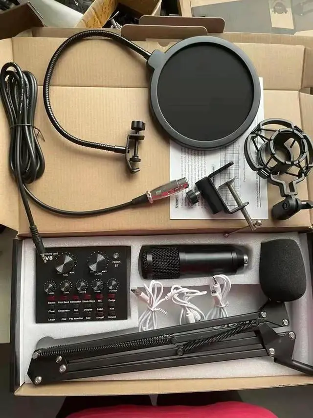 Alt view image 4 of 7 - Aokeo Professional USB Streaming Podcast PC Condenser Microphone With Stand+Pop
