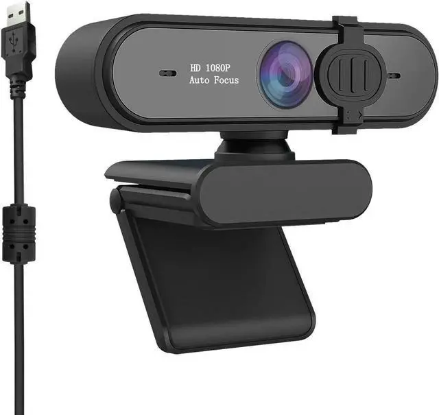 Main image of Web Camera Full HD 1080P/30FPS Webcam Live Streaming Camera with Noise Reduction Microphone,Autofocus & Privacy Cover,Highest Resolution 1920X1080,95-Degree FOV,2MP Camera for Zoom/Skype/Teams,Confere