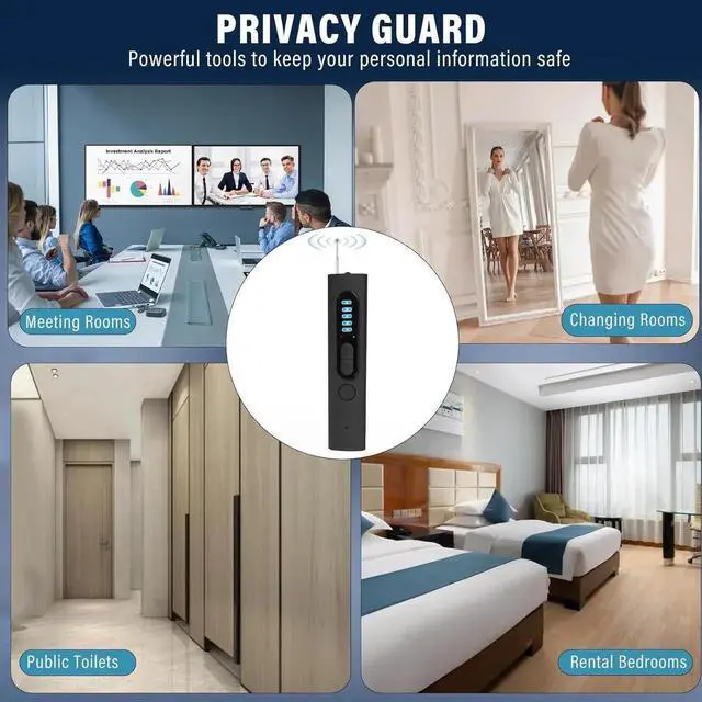Alt view image 5 of 6 - Hidden Camera Detectors, Camera Detector, 3-in-1 Hidden Camera Detector, Safeguard Your Travel, Protect Your Privacy in All aspects (Black)