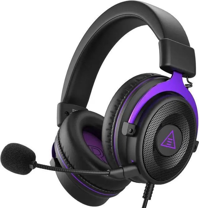Alt view image 3 of 7 - EKSA E900 Headset with Microphone for PC, PS4,PS5, Xbox - Detachable Noise Canceling Mic, 3D Surround Sound, Wired Headphone for Gaming, Computer, Laptop, 3.5MM Jack