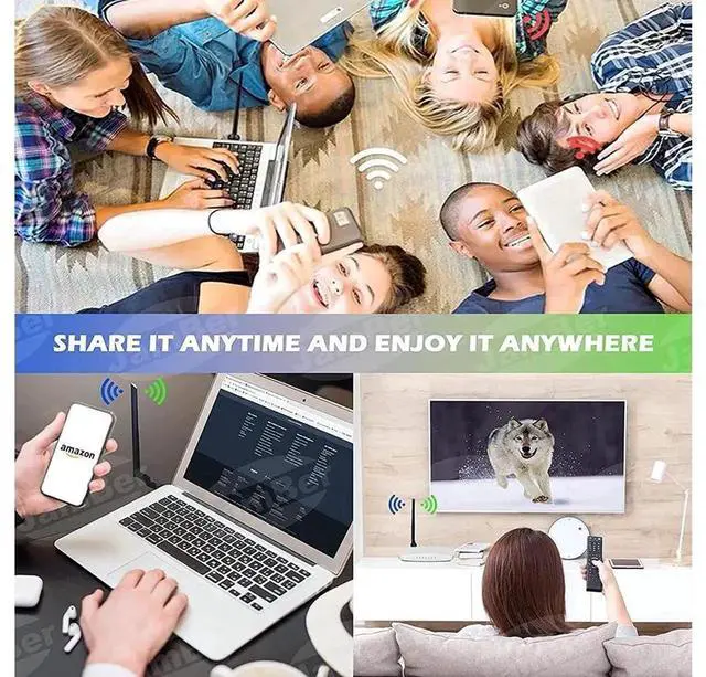Alt view image 7 of 7 - USB 3.0 WiFi Adapter for PC AC1300Mbps WiFi Card, Dual Band Network Adapter with 2.4GHz/5.8GHz High Gain Antenna, for Laptop Desktop Windows 11/10/8.1/8/7/XP/Vista, Mac OS 10.9-10.15 ,11,12 eokCXOY