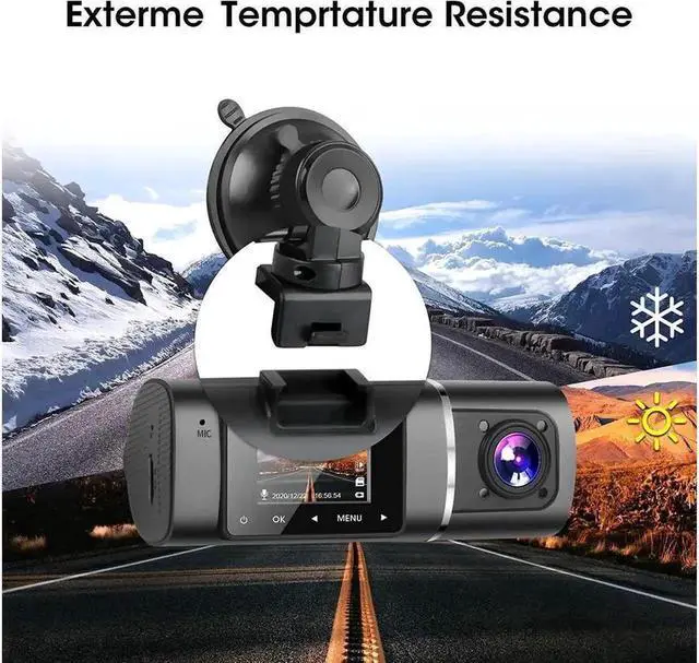 Alt view image 7 of 7 - Aomoproing Dual Dash Cam Hardwire Kit Included FHD 1080p+1080p Front Inside Cabin Car Camera Driving Recorder with Infrared Night Vision WDR G-Sensor Parking Monitor Loop Recording for Taxi Rideshare