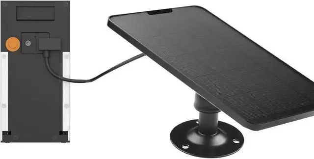 Alt view image 3 of 5 - Solar Charger for Video Doorbell (2nd Generation - 2020 Release) Black