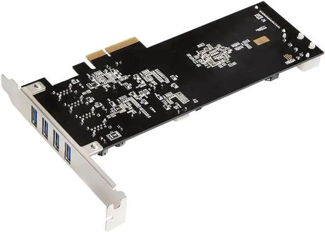 Alt view image 5 of 5 - Supper speed 20G PCIe 4X to 4 channel USB 3.0 Expansion card PCI Express Riser Card Controller Adaptor Converter