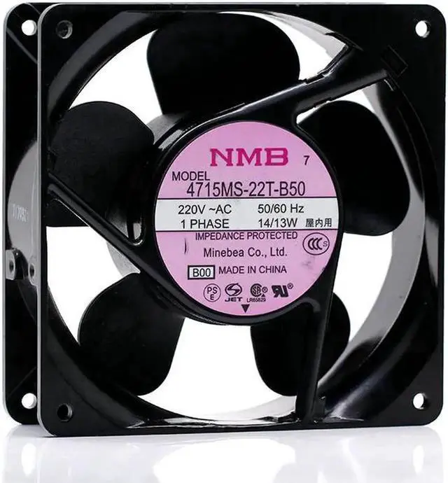 Main image of 220V cooling fan 12cm For NMB 4715ms-22t-b50 220V 14 / 13W 12cm 12038 AC cabinet cooling fan