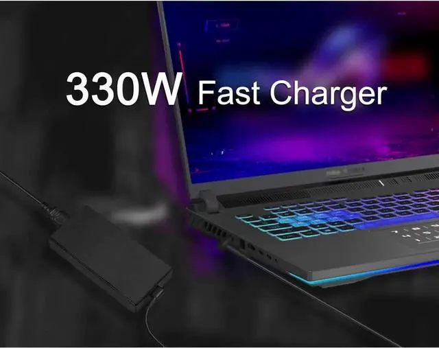 Alt view image 6 of 7 - 330W Laptop Charger for Asus ROG Strix G16 G18 G614JZR G614JZ G814JZR G814JZ G834JY G634JZ G634JY G733PZ G733PY Laptop Charger A21-330P1A A22-330P1A rog 330w dc Adapter