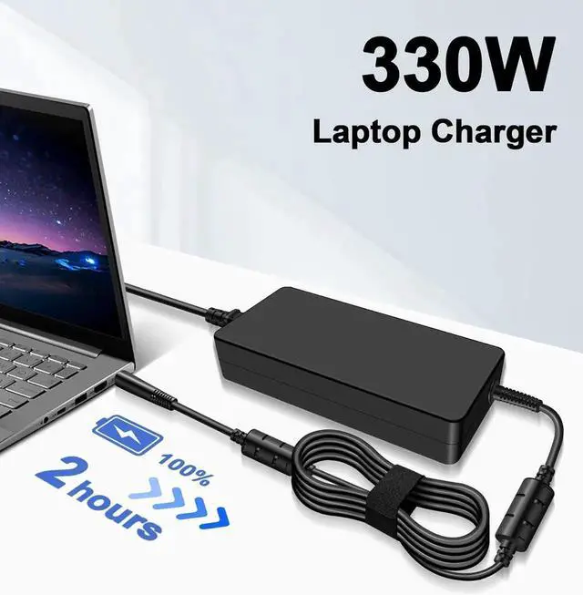 Alt view image 2 of 7 - 330W Compatible with Acer Laptop Charger Nitro 5 AN515 16 17 AN17-51 AN17-41 Predator Triton 17 X PTX17-71 Predator Helios 16 18 PH16-71 PH18-71 PH315-55 PH317-56 A20-330P1A Power Adapter