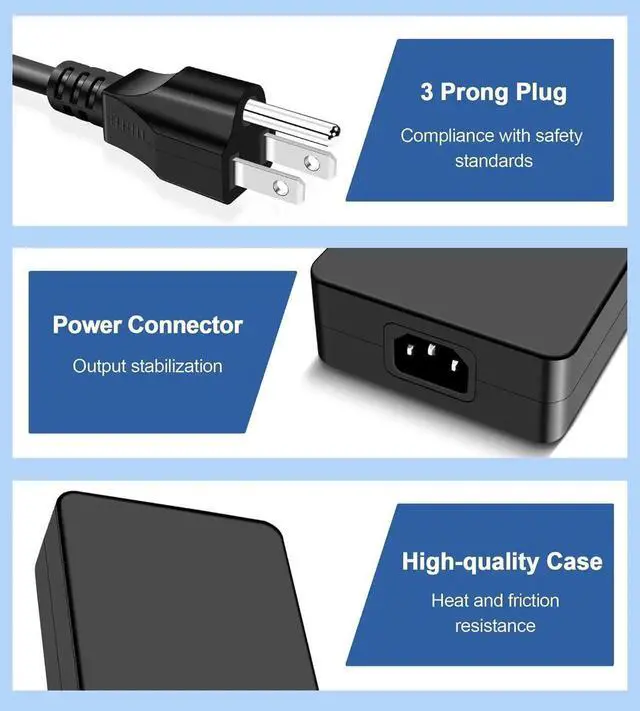 Alt view image 6 of 7 - 330W Compatible with Acer Laptop Charger Nitro 5 AN515 16 17 AN17-51 AN17-41 Predator Triton 17 X PTX17-71 Predator Helios 16 18 PH16-71 PH18-71 PH315-55 PH317-56 A20-330P1A Power Adapter