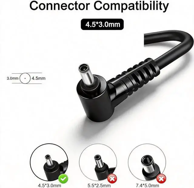 Alt view image 5 of 6 - 180W Laptop Charger Fit for MSI Katana GF66 GF76 Pulse GL66 GL76 Creator M16 Stealth 15M Crosshair Sword 15 17 A17-180P4B 20V 9A Power Adapter Supply Cord 4.5x3.0mm Tip