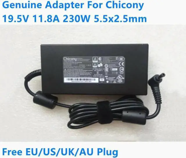 Alt view image 4 of 4 - Chicony A17-230P1A 19.5V 11.8A 230W A230A015P AC Adapter For Hasee MSI Laptop Power Supply Charger
