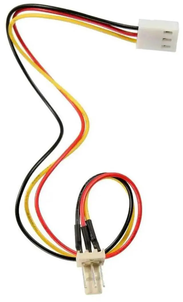 Alt view image 2 of 5 - 10Pcs/Lot PC Fan Power Extension Cable 12V 3-Pin Male to 3pin Female Fan Power Extension Lengthen Cable for Cooling Fan