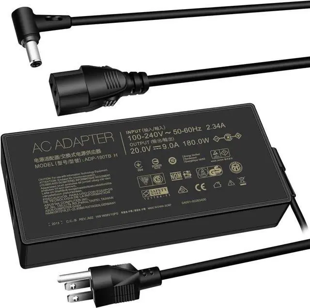 Alt view image 4 of 7 - 180W Zephyrus Charger Fit for Asus Rog Zephyrus G14 GA401 G15 GA502,Tuf Gaming F15 F17 A15 A17 FX505 Series Laptop, Asus Zenbook Pro 14 Duo AC Adapter ADP-180TB H