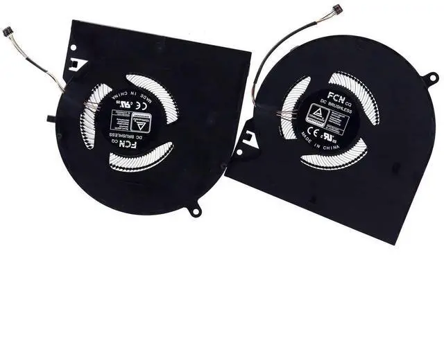 Alt view image 2 of 5 - Deal4GO CPU Cooling Fan w/GPU Fan Set Replacement for Razer Blade 15 RZ09 RZ09-0370 RZ09-0368 RZ09-0367 RZ09-02886 Black DFS5K123043635 0