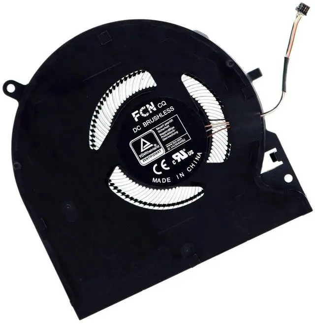 Alt view image 5 of 5 - Deal4GO CPU Cooling Fan w/GPU Fan Set Replacement for Razer Blade 15 RZ09 RZ09-0370 RZ09-0368 RZ09-0367 RZ09-02886 Black DFS5K123043635 0