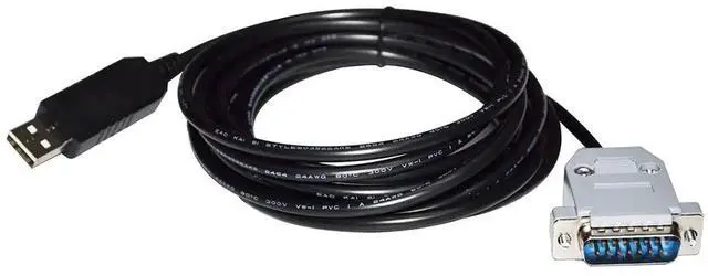Alt view image 5 of 6 - FTDI FT232RL USB TO D-SUB 15 PIN DB15 MALE ADAPTER RS232 SERIAL COMMUNICATION CABLE FOR YOKOGAWA SERVO DRIVER DRVGIII LINK TO PC 3M Length(3M Length)